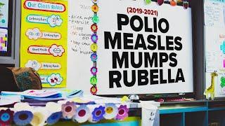 Polio MMR vaccination rates drop among children during pandemic