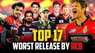 Top 17 Worst Release  By RCB Team  IPL 2024