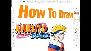 How to draw Naruto  English Narrated  Digital art  Autodesk sketchbook