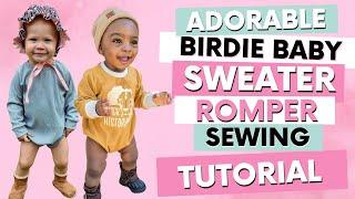 Adorable Birdie Baby Sweater Romper Learn How To Sew It