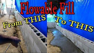 Sealing & Backfilling with FLOWABLE FILL.  Shop Repair
