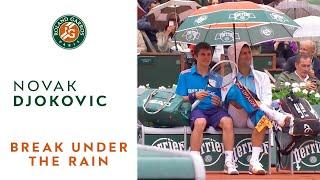 French open in the rain with Novak Djokovic - Roland-Garros 2014