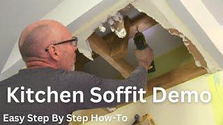 Kitchen Soffit Removal  Demo How To Remove Soffit Renovation  Remodel