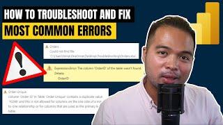 How to TROUBLESHOOT and FIX most common ERRORS in Power BI  Beginners Guide to Power BI in 2022