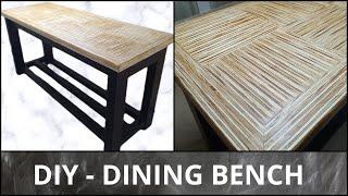DIY - HOW TO BUILD A MODERN DINING BENCH