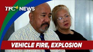 FilAm couple from Nevada survives vehicle fire explosion  TFC News Nevada USA