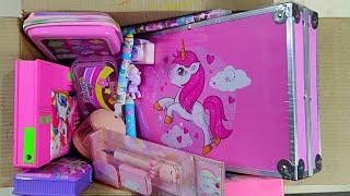 Unicorn Stationery Collection From The Box Pencil Case Secret Pen Eraser 3in1 Kit Ultimate Toy