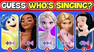 Guess WHOS SINGING By The 60 DISNEY SONGS  Guess The DISNEY Character By Their VOICE  NT Quiz