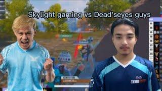 Skylight gaming vs Deadseyes guys proper 4v4 fight️#pubgmobile #skylightzgaming#deadseyesguys#4v4