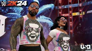 Jey Uso & Rhea Ripley New YEET Entrance  WWE2K24 1.19 Patch Update