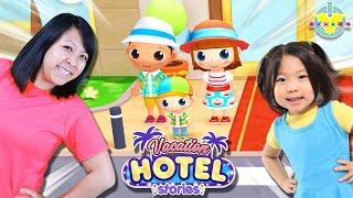 Were Going on a Fun Adventure Lets Play Vacation Hotel Stories with Emma and Mommy