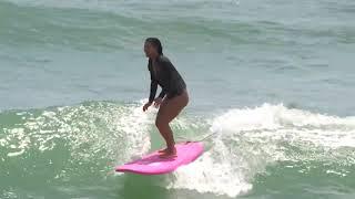 Australia Longboard surfing on the mid north coast early start Free Surfing.