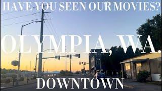 Downtown in Olympia WA. 4K