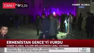 Ermənistan Gəncəni Yenidən Vurdu