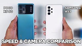 POCO X5 5G vs Samsung A53 SPEED TEST & CAMERA Comparison  Zeibiz