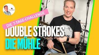 Double Strokes - Die Mühle  - Schlagzeug lernen online - Unterricht mit Profi und Pädagoge Rudi Hein