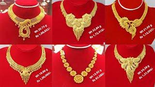 Latest Light Weight Necklace Designs With Weight And Price  Shridhi Vlog