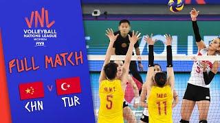 China  Turkey - Full Match  Women’s Volleyball Nations League 2019