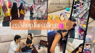 Shopping for college vlog ️  New College  Meenakshi Anoop