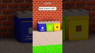 Trash Bin️ #shorts #minecraft #minecraftshorts