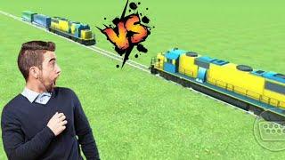 Train vs Winding Road Collision Simulation  BeamNG.drive