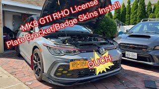 MK8 GTI Rho Plate&Badge Skins install