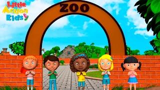 Zoo Song  Were Going to the Zoo  Kindergarten & Preschool Songs Sing & Dance Little Action Kids