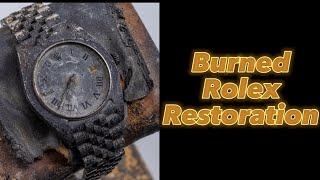 Fire damaged Rolex restoration