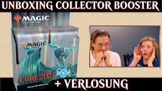 MTG Unboxing Core Set 2021 Collector Booster Display Magic the Gathering deutsch Trader Opening Box