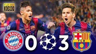 Barcelona3-0 Bayern munich ️ champions league 2015  A match for history Messi is amazing FHD