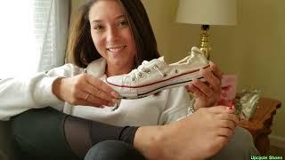 Upcycle Shoes Scarlet reviews Converse work and high heels barefoot kitchen review