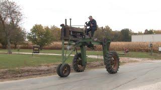 This Classic Tractor Stands EXTRA Tall Its An Unstyled 1938 John Deere B On Stilts