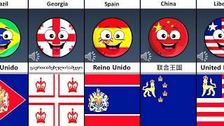 United Kingdom In Some Countries Language and Flags