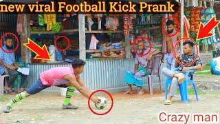 new viral Fake ootball Kick Prank 2022  Football Scary Prank-Gone WRONG REACTION  By Razu prank tv