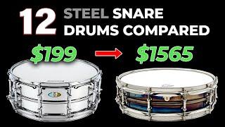 12 Steel Snare Drums Compared  From $199 to $1565