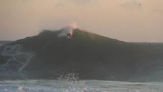 Surf in Sagres Portugal how the Lorenzo Hurricane hit Beliche beach