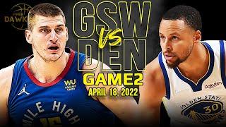 Golden State Warriors vs Denver Nuggets Game 2 Full Highlights  2022 WCR1  FreeDawkins