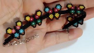 cómo hacer pulsera de mariposa en miyuki paso a pasomariposa pequeña en miyuki