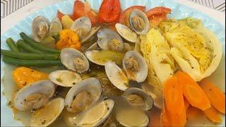 Boiled Clam Soup Packed With Nutritious Vegetables. Recipe #seafoodboil