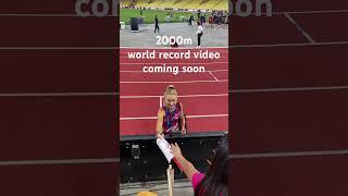 Jessica Hull soon after new world record