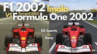 F1 2002 EA vs Formula One 2002 Sony  PS2  Ferrari  Imola