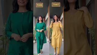 This or That Solid kurta set edit l Full video tagged above for links l Dream Simple