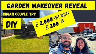 Garden Makeover in UK - Indians Trying DIY - B&Q Garden Center - Indian Couple in London