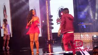 shatta wale kisses Shatta Mitchy on stage At Beccas concert