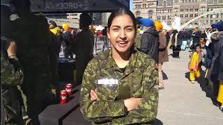 Punjabi girl become an army officer in Canada