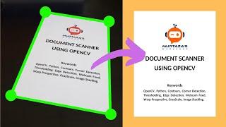 Document Scanner OPENCV PYTHON  Beginner Project