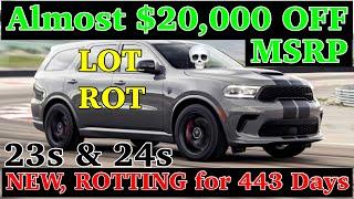 LOT ROT 2023 & 2024 Dodge Durango SRT Hellcats NOT SELLING ALMOST $20000 Off MSRP Market Crisis