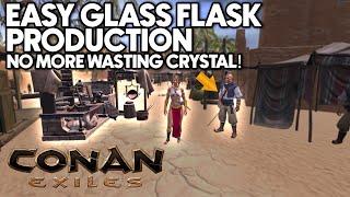 Fastest & Easiest Way to Craft Glass Flasks– Solve Glass Flask Shortage  Conan Exiles Tips & Tricks