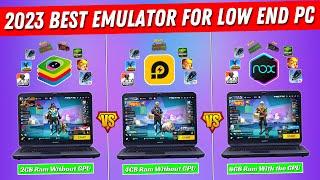 Bluestacks VS LDplayer VS Nox Player  2023 Best Android Emulator For Low End PC  Free Fire  BGMI