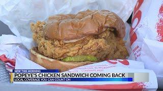 Popeyes chicken sandwich coming back?